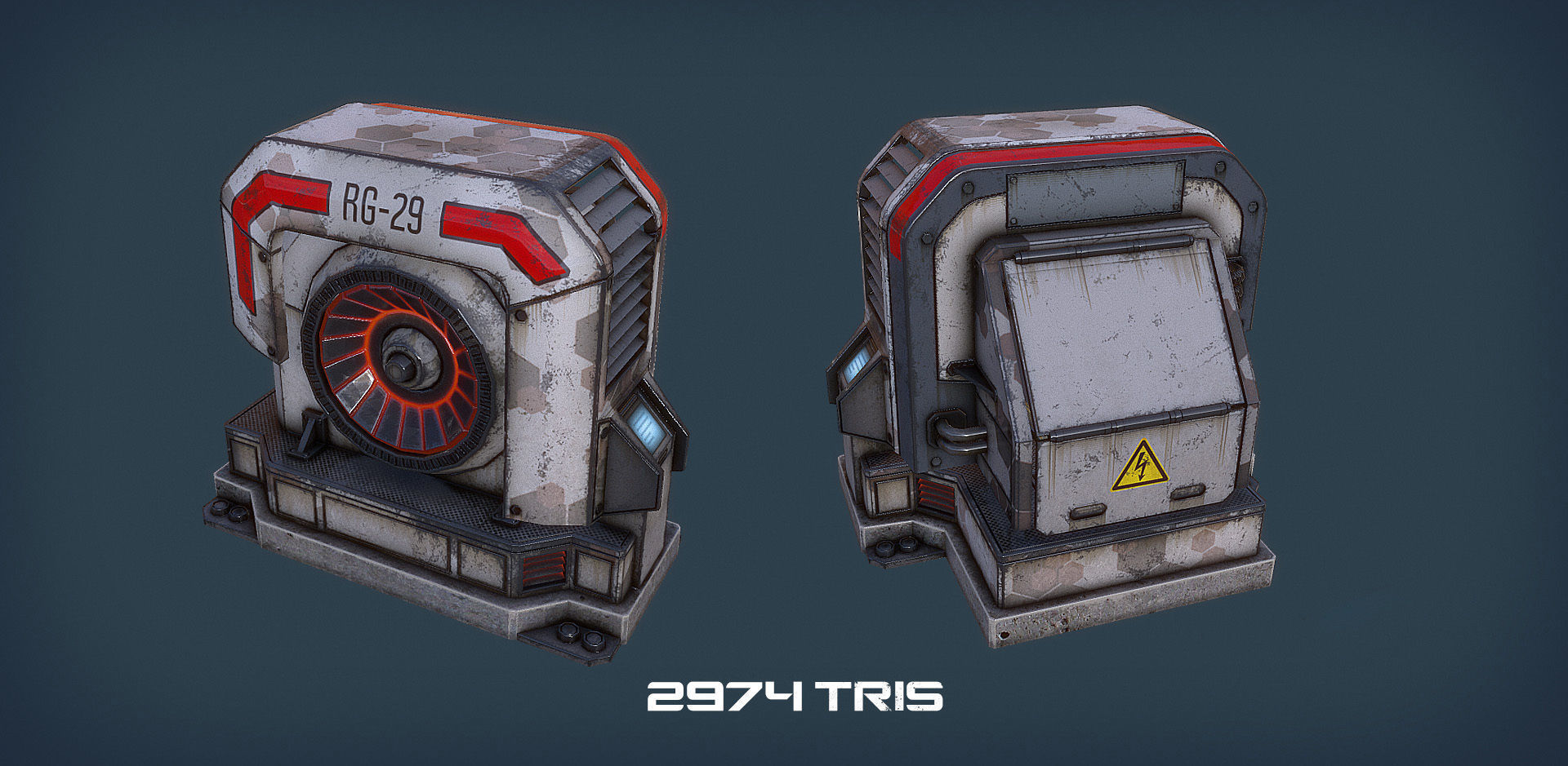 RTS Sci-Fi game assets v3 Low-poly 3D model_30
