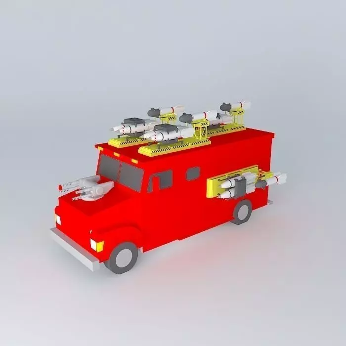 hahahahahahahahahahah red truck Free 3D model
