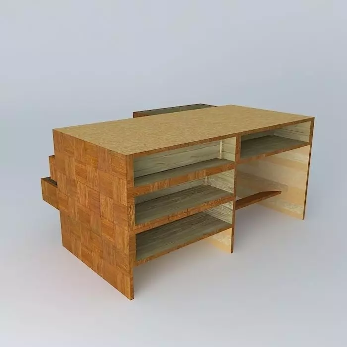 Office Table 3D model_0