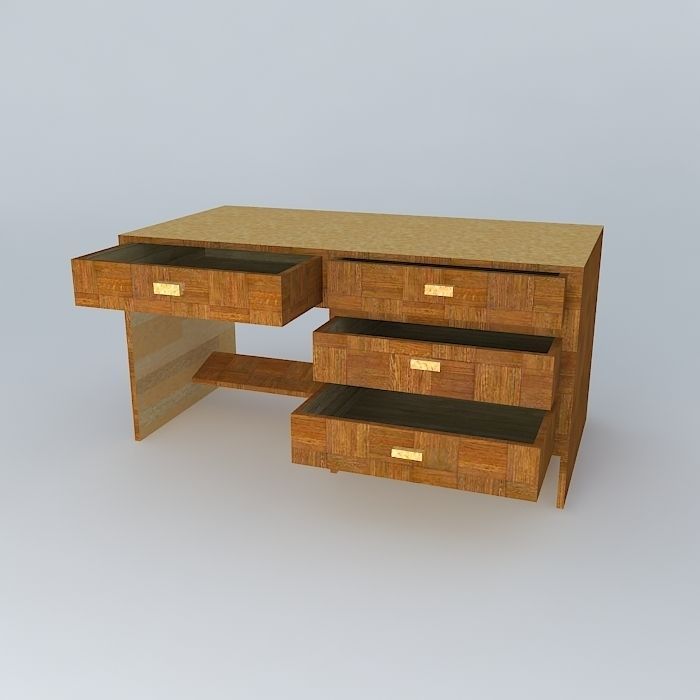 Office Table 3D model_1
