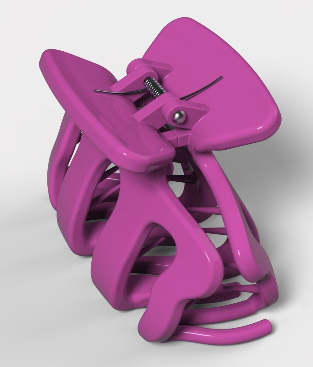 Hair Clip 3D print model_5