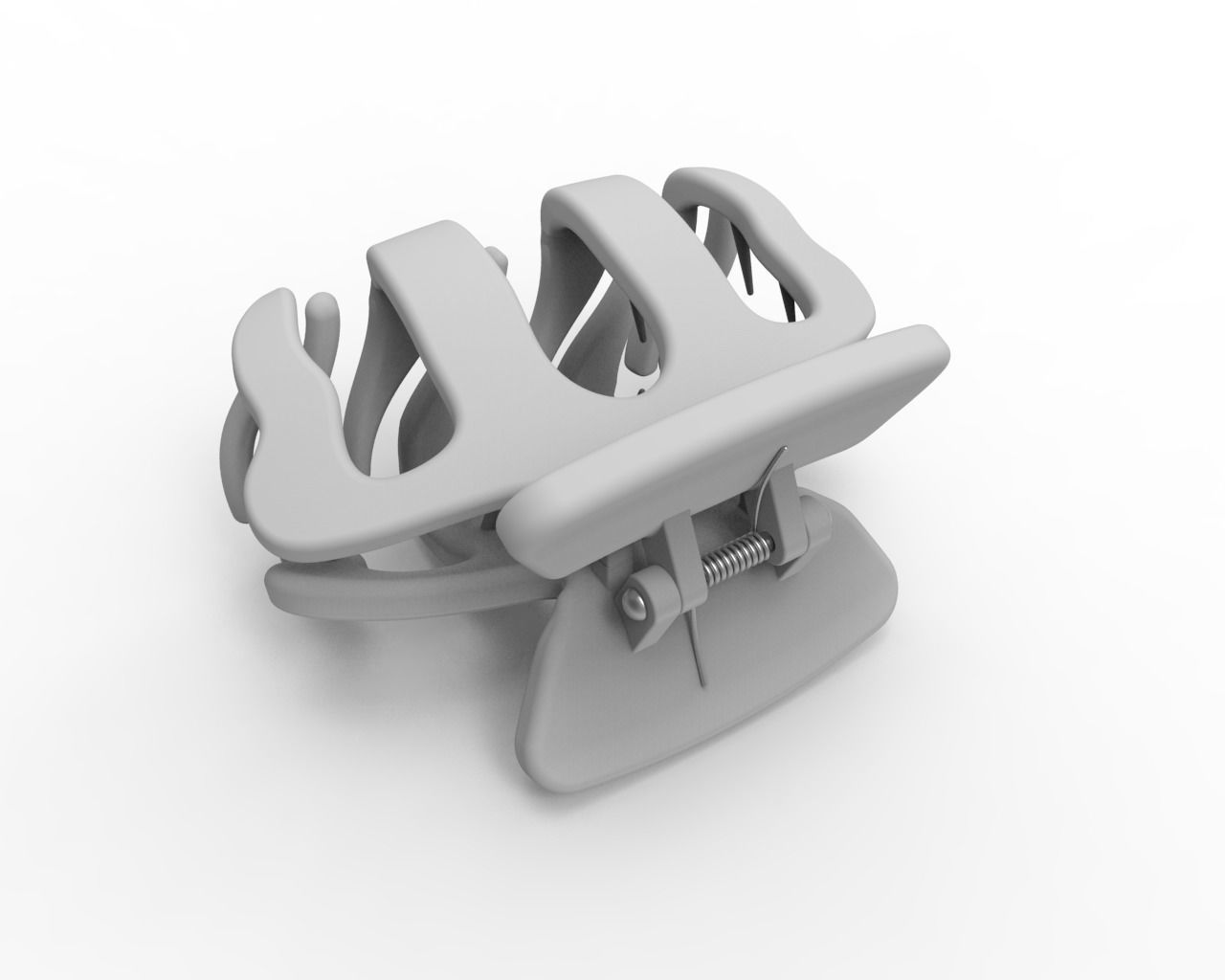 Hair Clip 3D print model_7