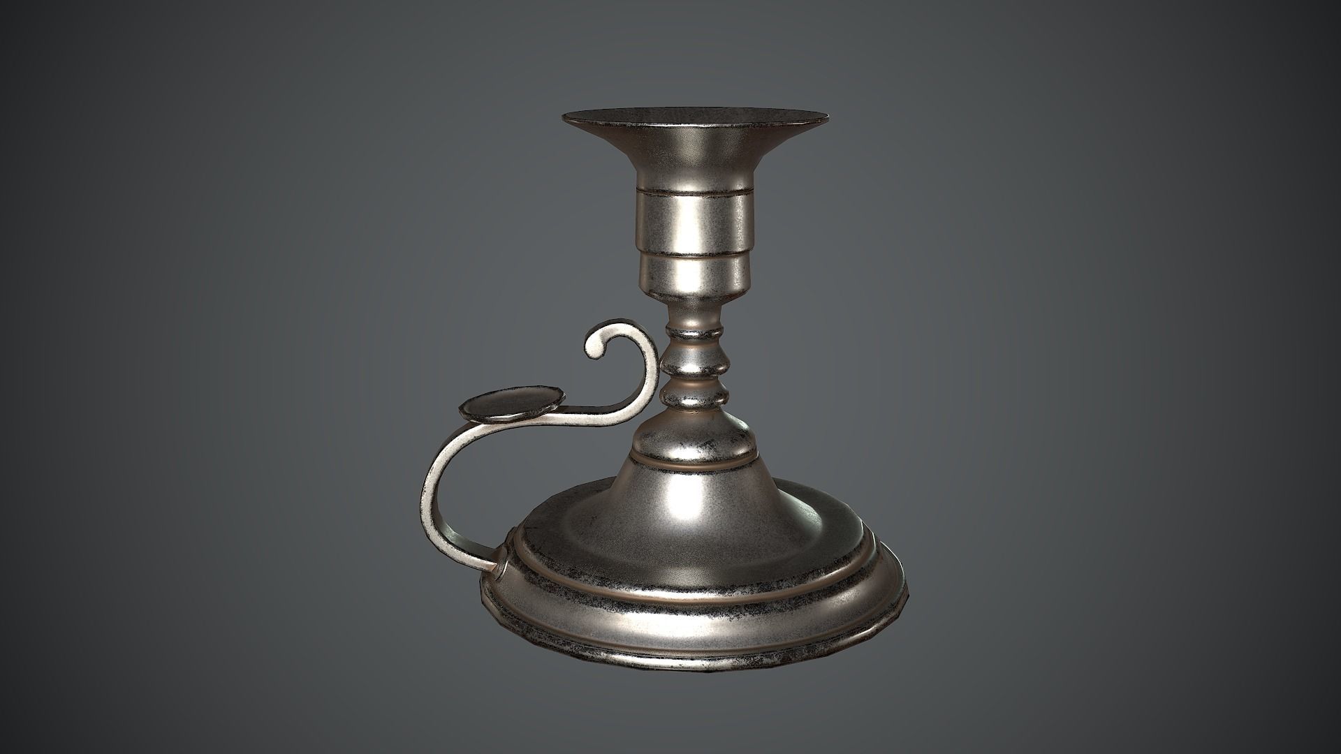 Torch Medieval Low-poly 3D model_23