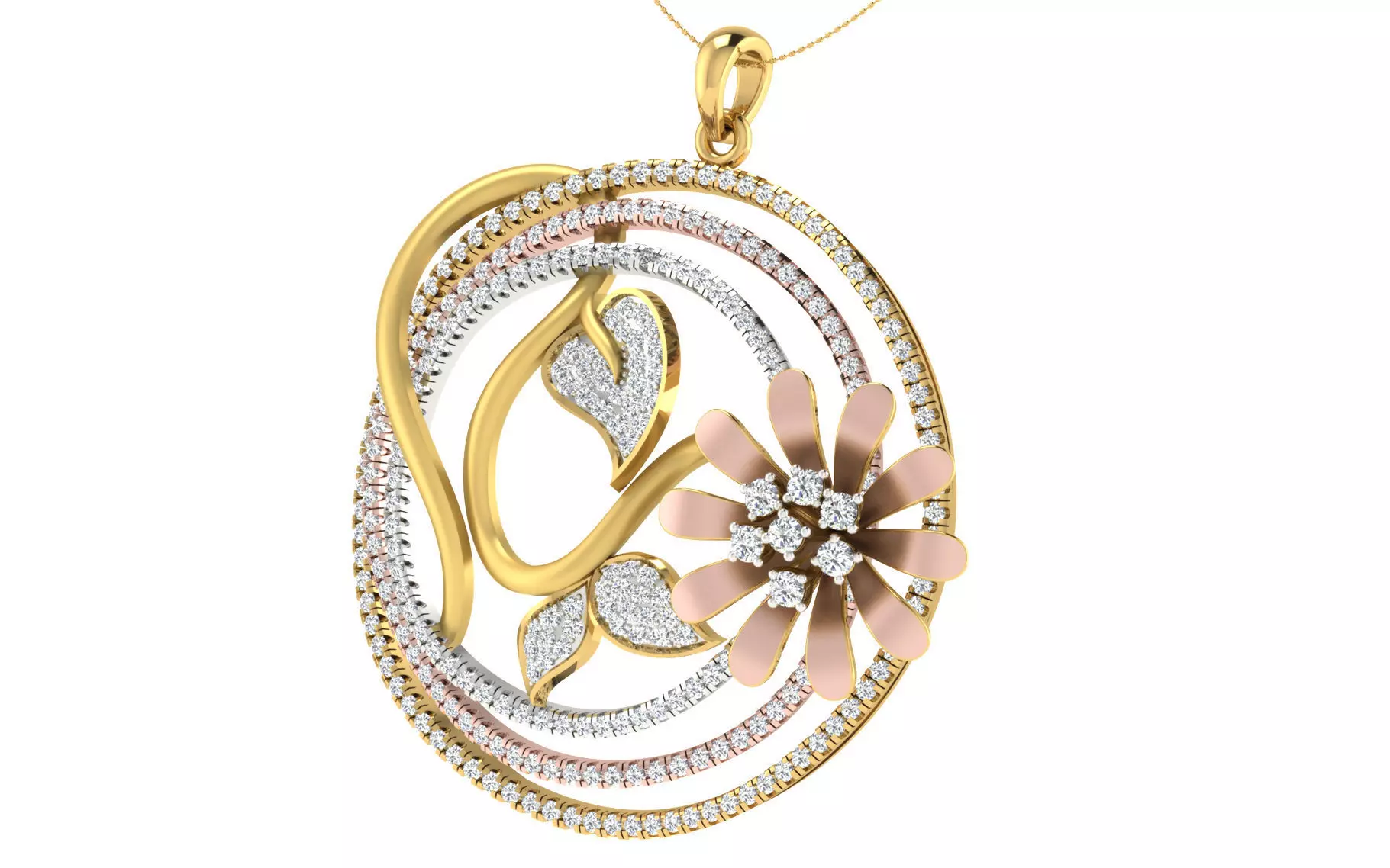 Women pendant earrings set 3dm stl render detail 3D print model 3D print model_0