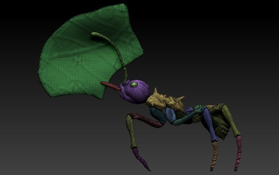 red ant 3D print model_12