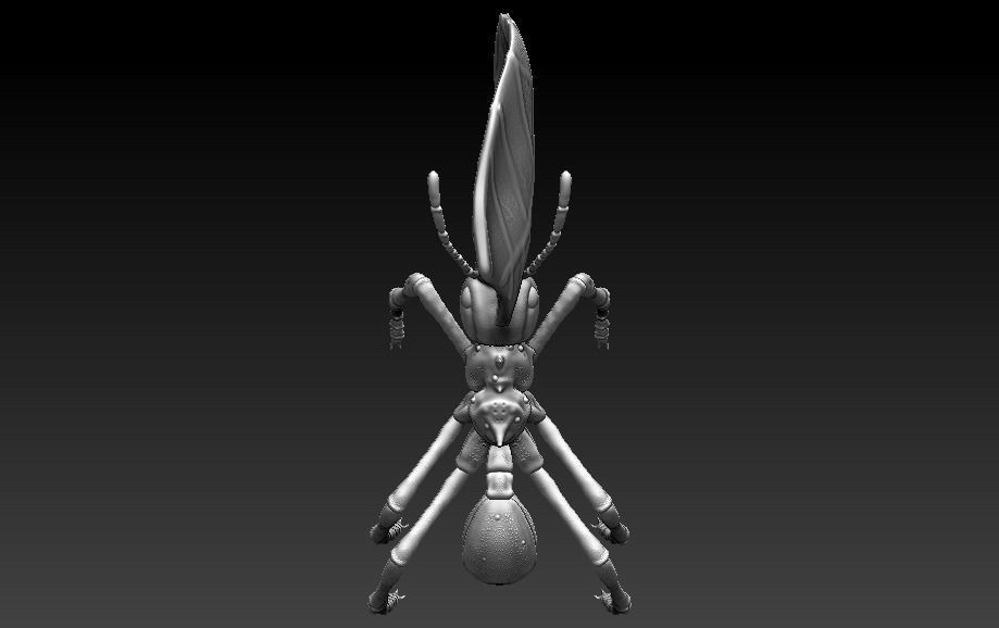 red ant 3D print model_5