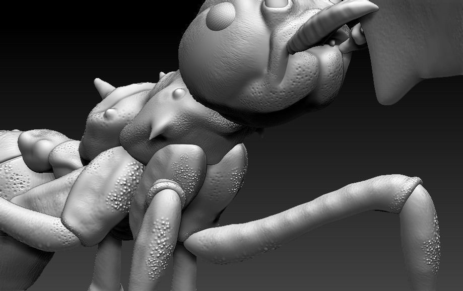 red ant 3D print model_8