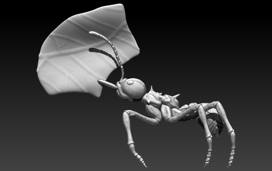 red ant 3D print model_1