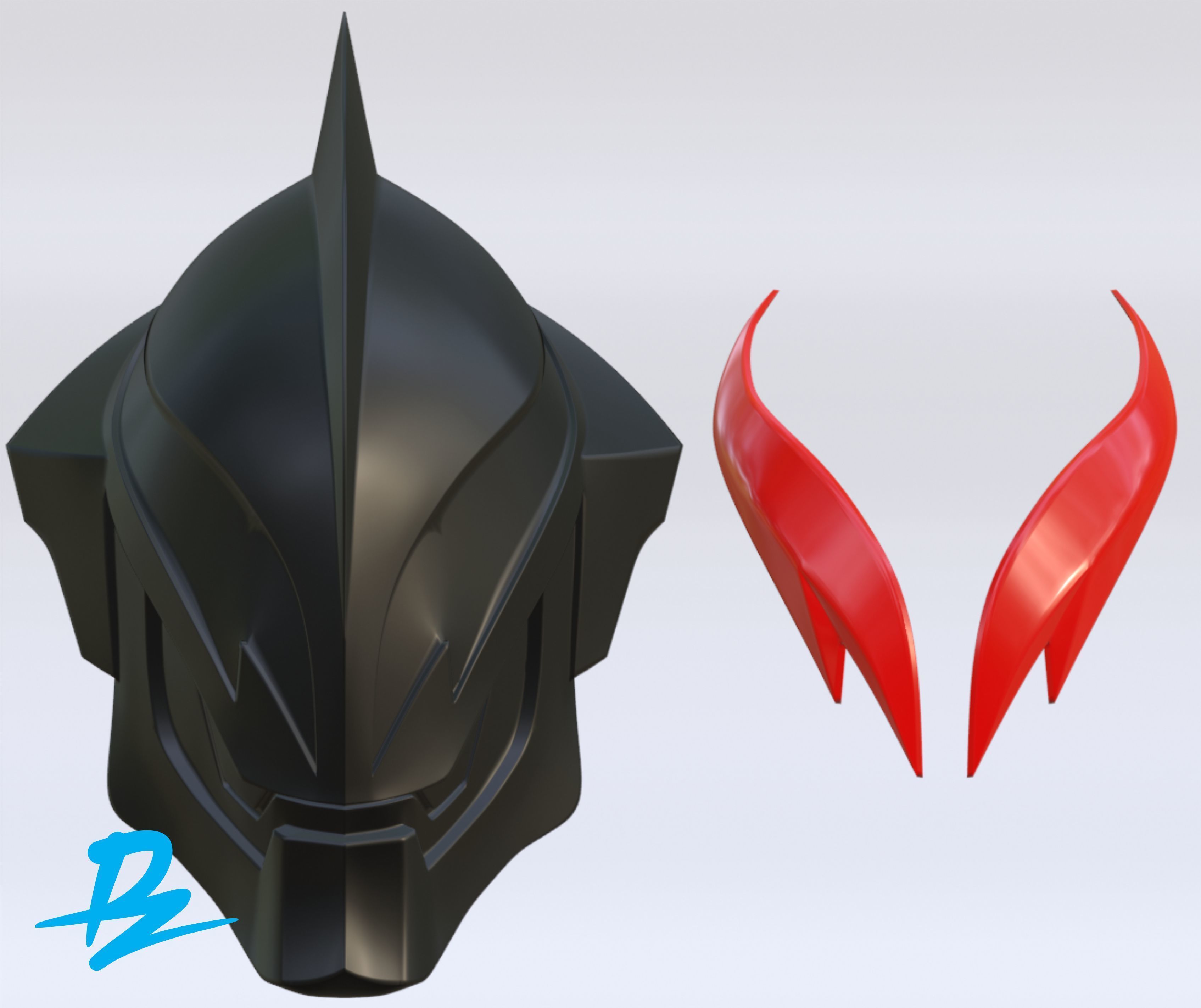Mask Ultraman Belial  3D print model_1