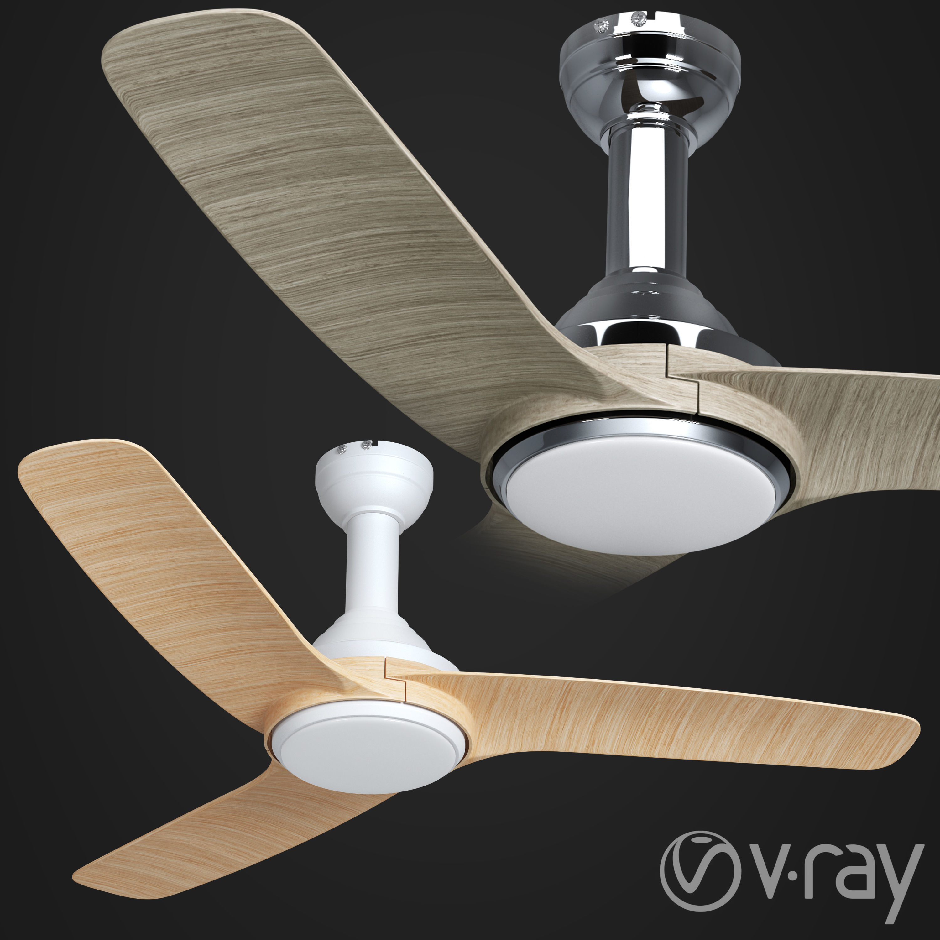 SET OF 10 FANS 3D model_7