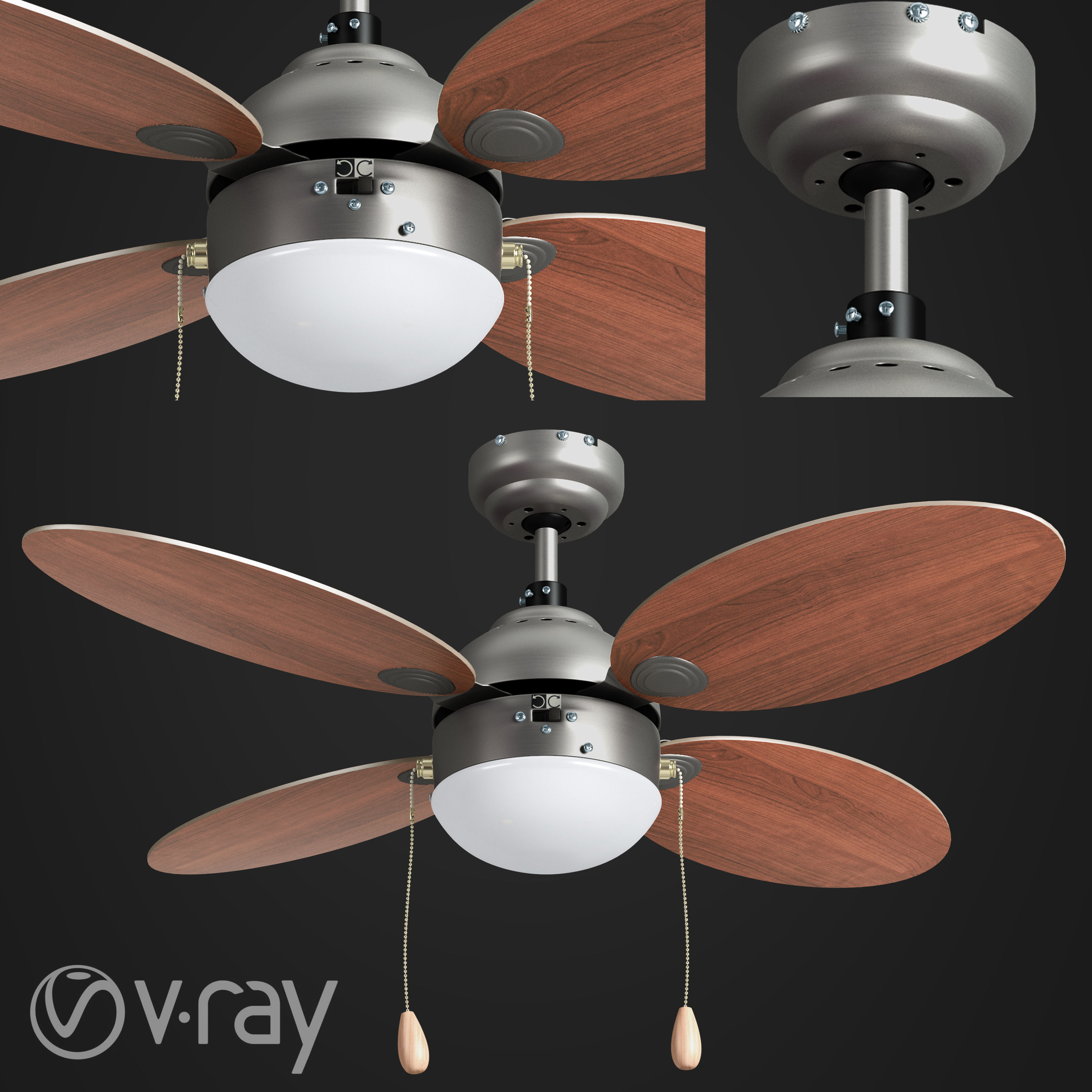 SET OF 10 FANS 3D model_2