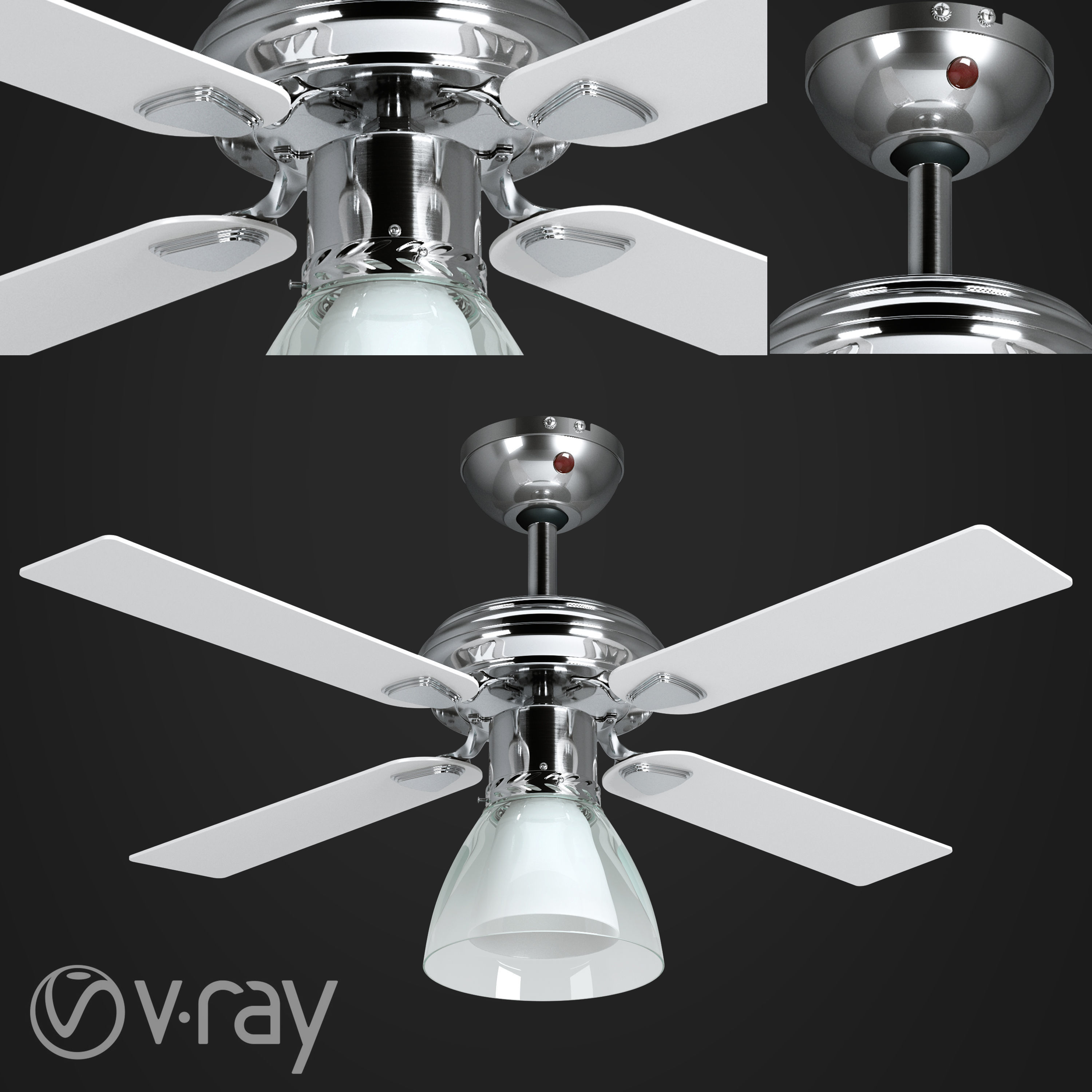 SET OF 10 FANS 3D model_5