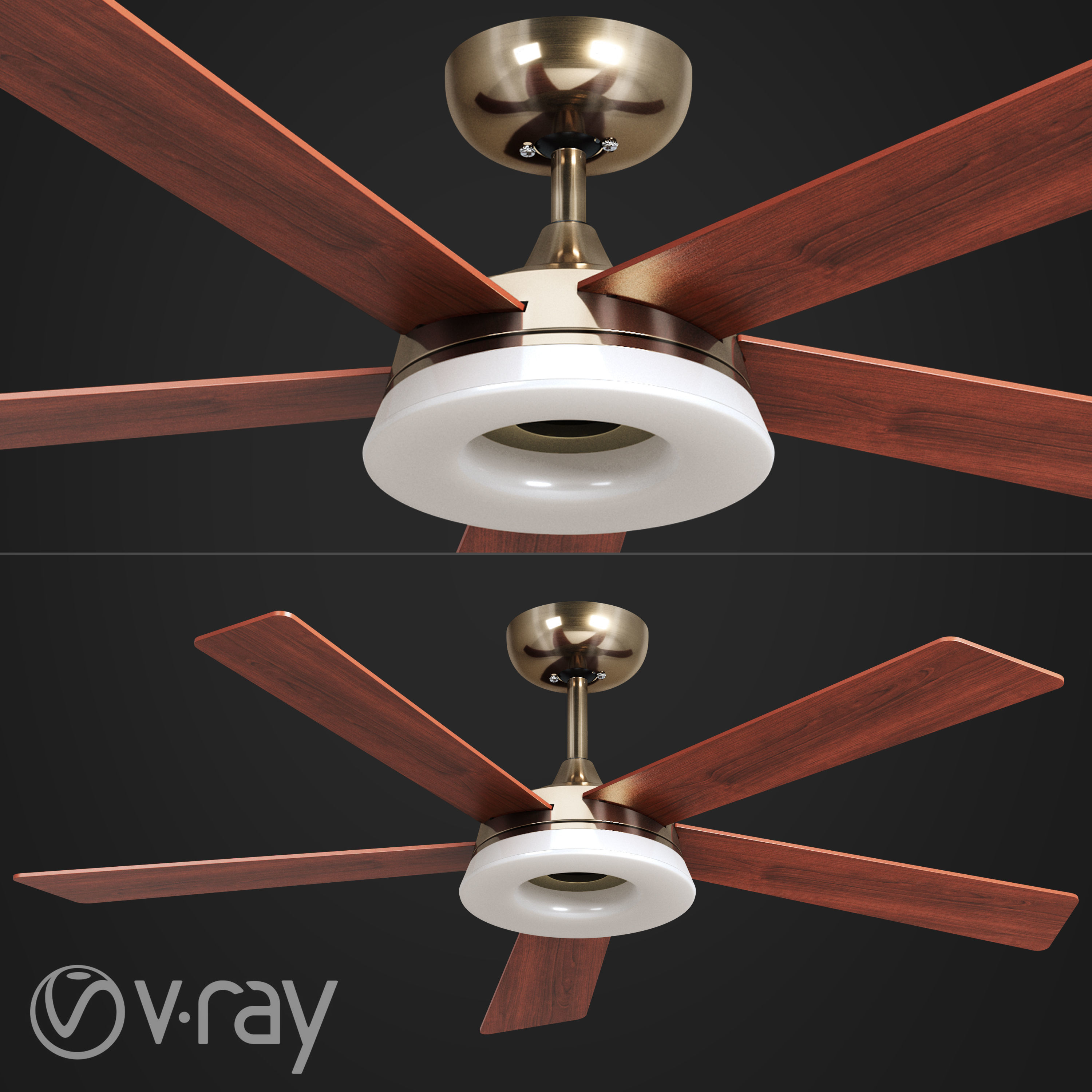 SET OF 10 FANS 3D model_4