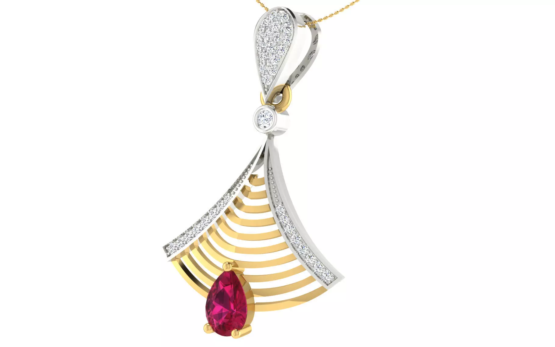 Women pendant earrings set 3dm stl render detail 3D print model 3D print model_0