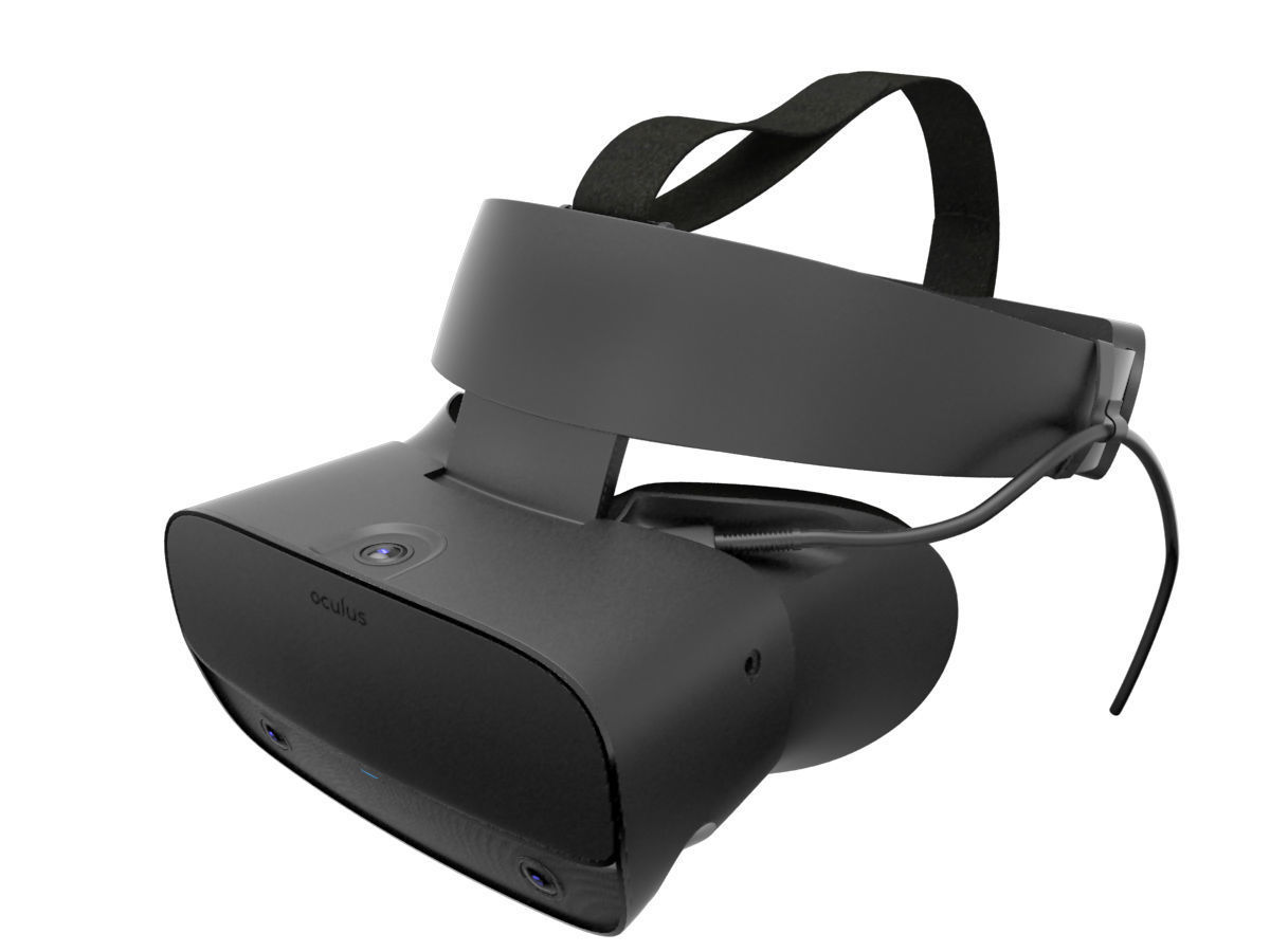Oculus Rift S with Controllers 3D model_8