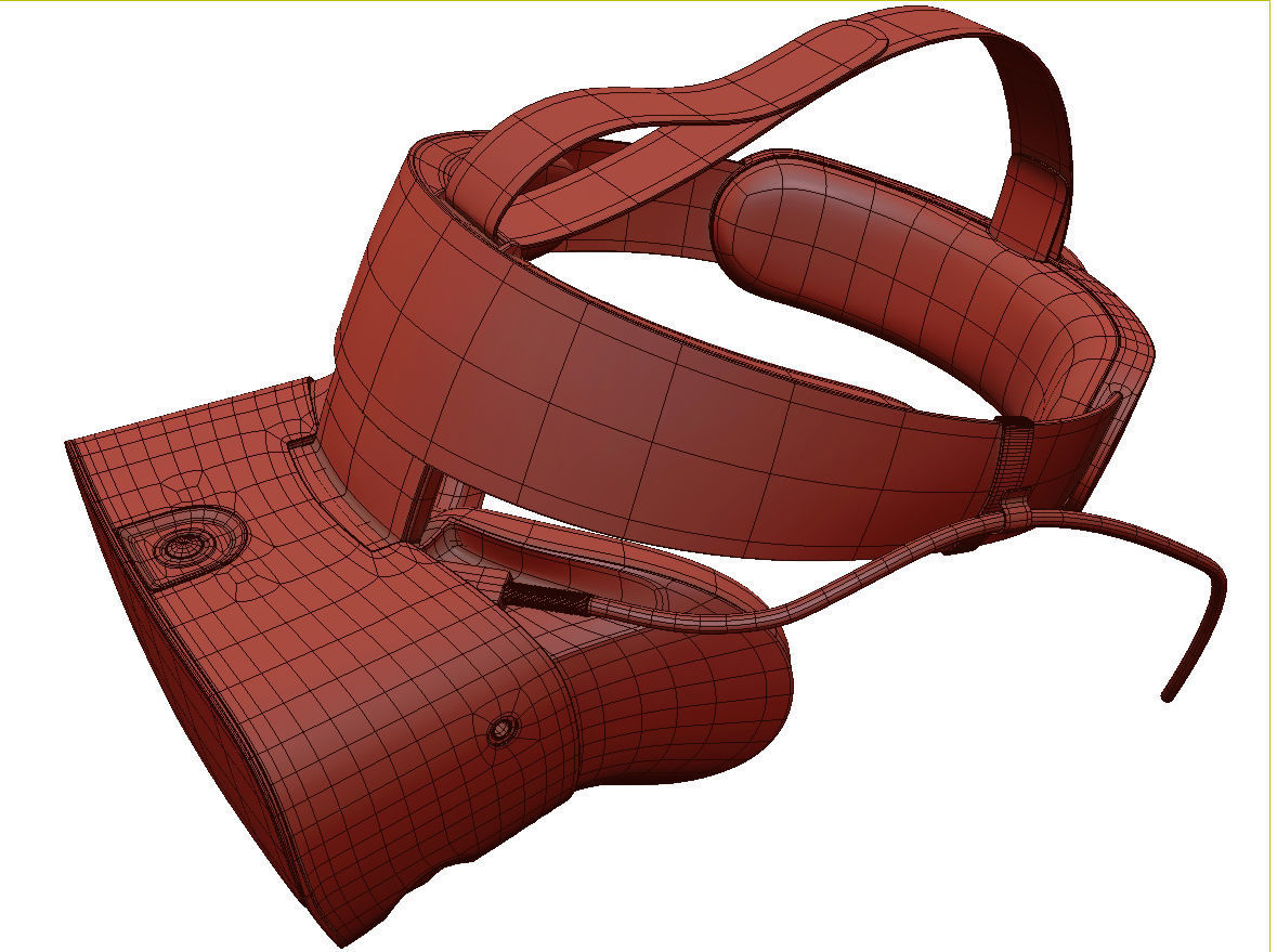 Oculus Rift S with Controllers 3D model_28