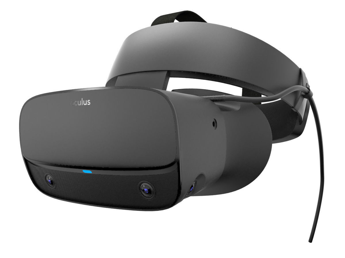 Oculus Rift S with Controllers 3D model_1