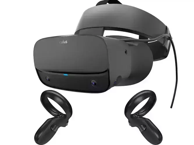 Oculus Rift S with Controllers 3D model