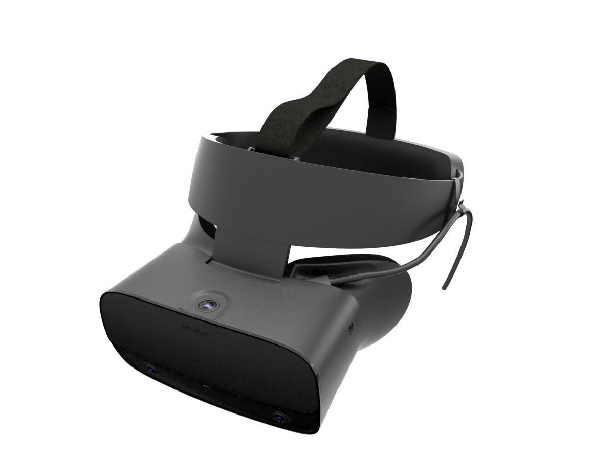 Oculus Rift S with Controllers 3D model_14