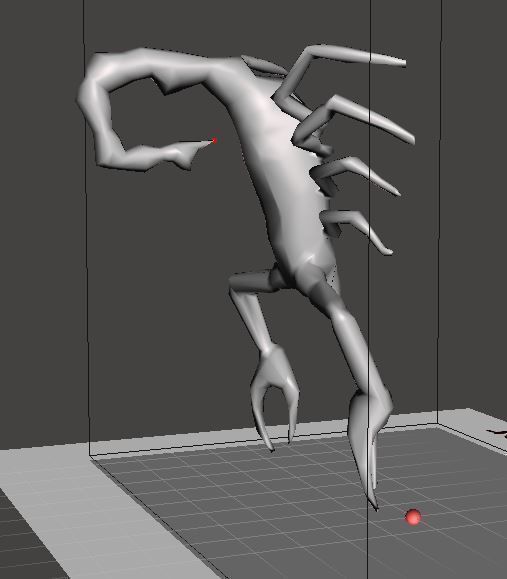 scorpion 3d model 3D print model_4