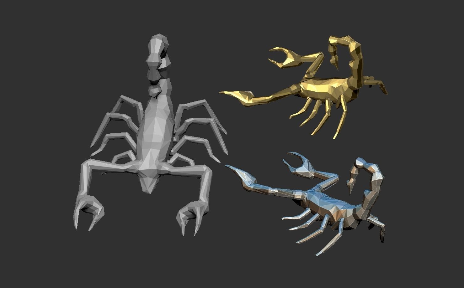 scorpion 3d model 3D print model_2