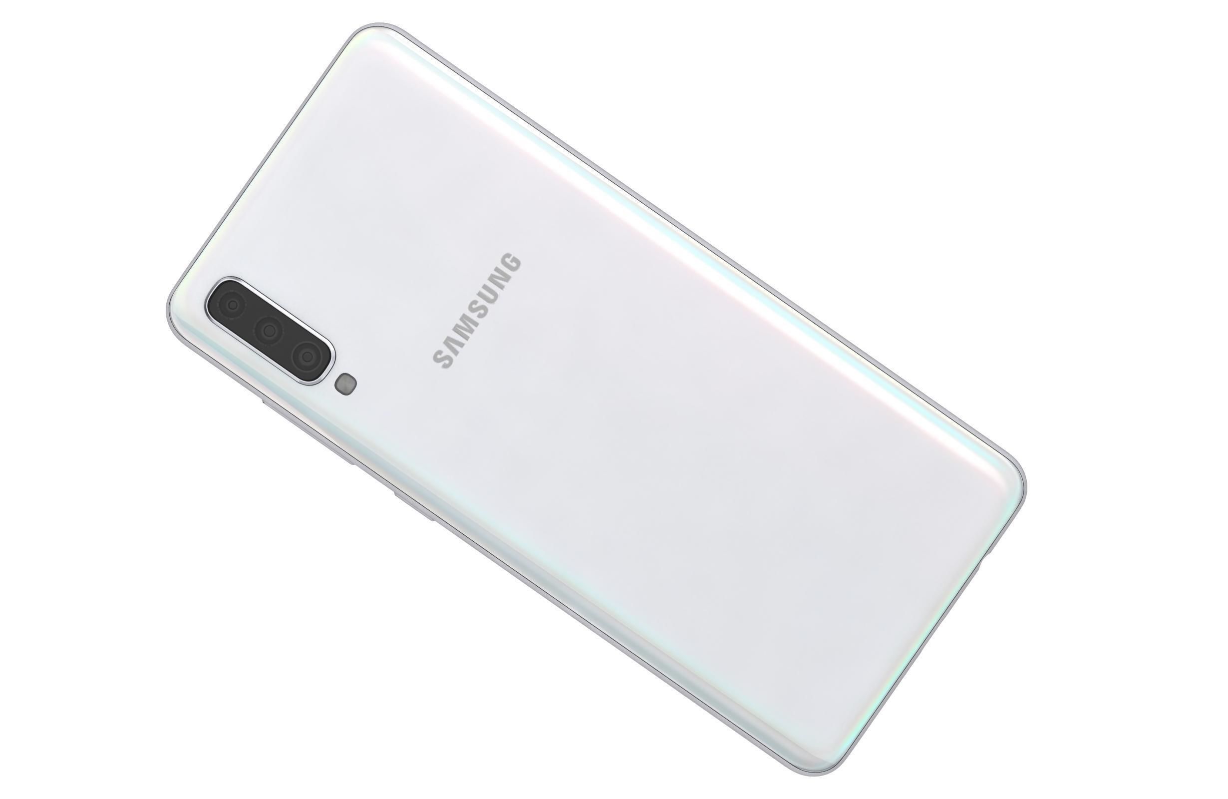 Samsung Galaxy A70 White 3D model_7