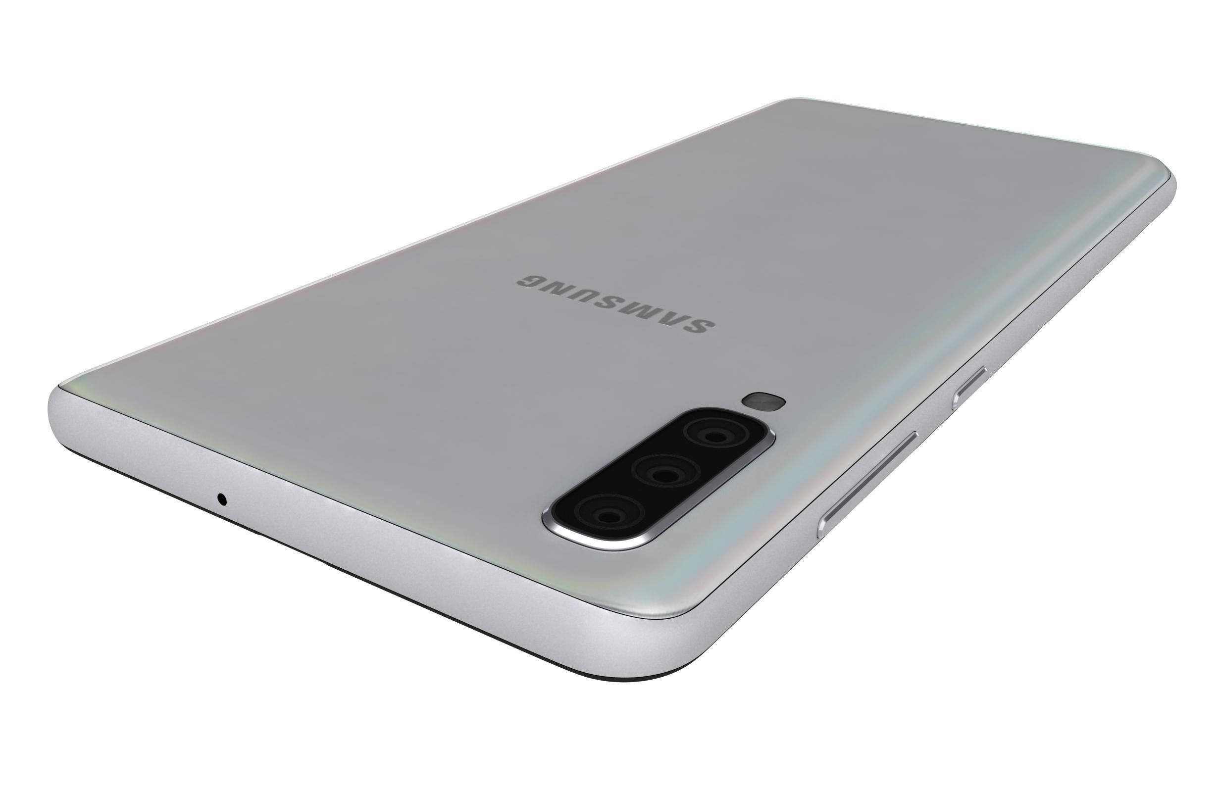 Samsung Galaxy A70 White 3D model_10