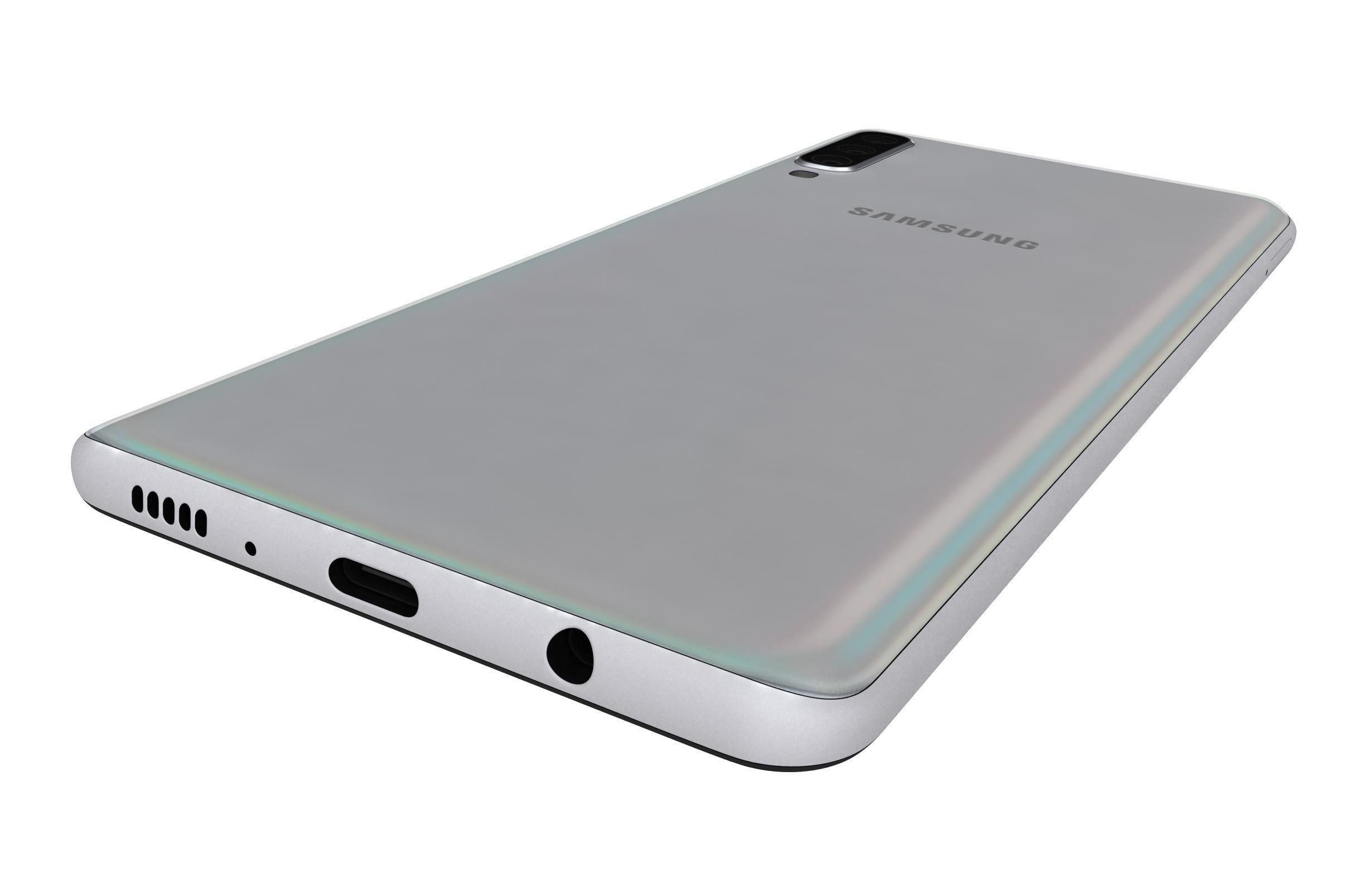 Samsung Galaxy A70 White 3D model_11
