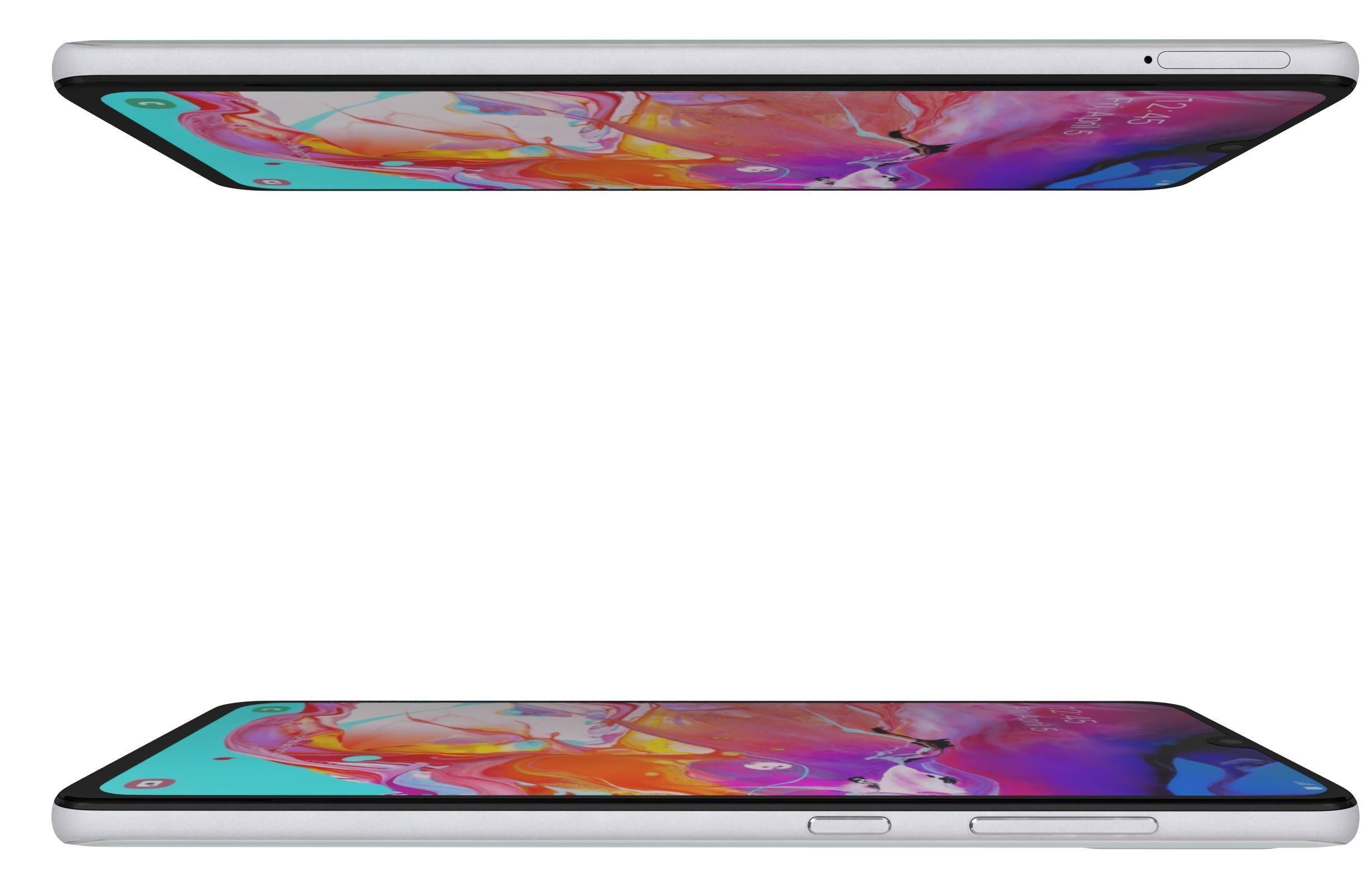 Samsung Galaxy A70 White 3D model_3