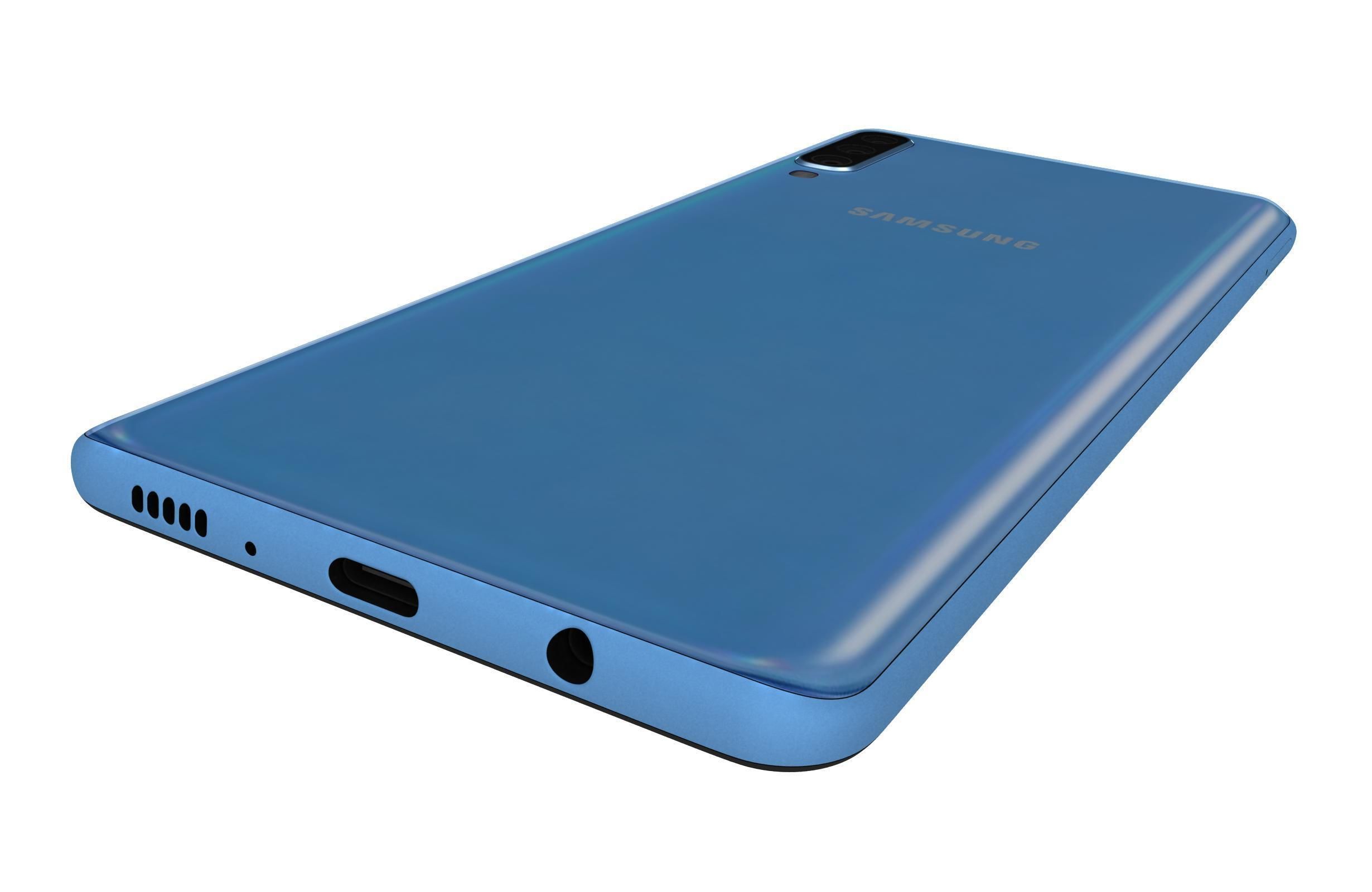 Samsung Galaxy A70 Blue 3D model_9