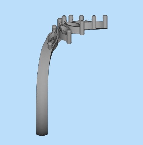 Women Ring with gems and diamonds 3dm stl 3D print model 3D print model_23
