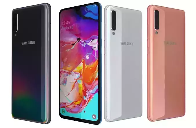 Samsung Galaxy A70 All Colors 3D model