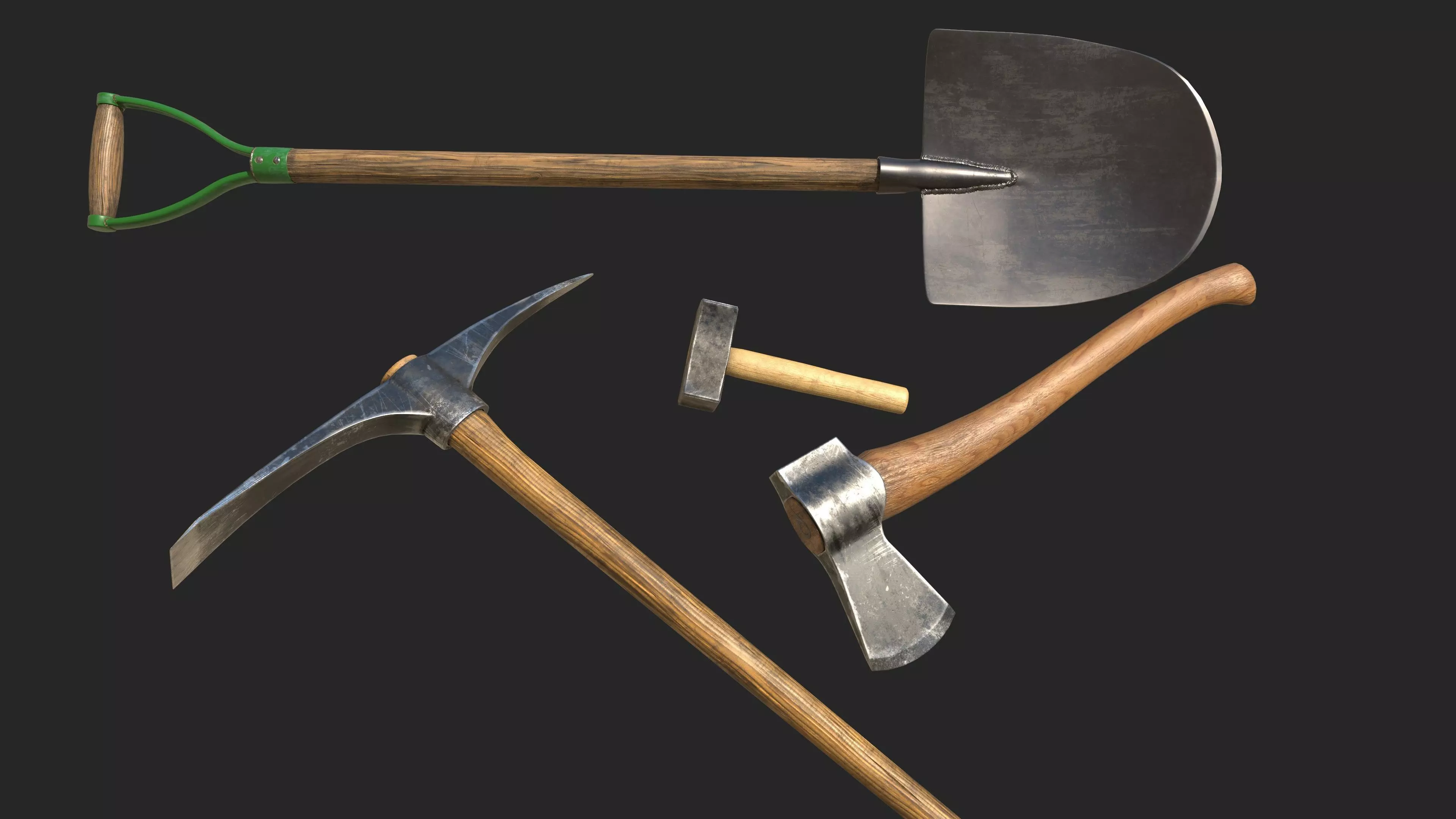 Home Basic Tool Collection Low-poly 3D model