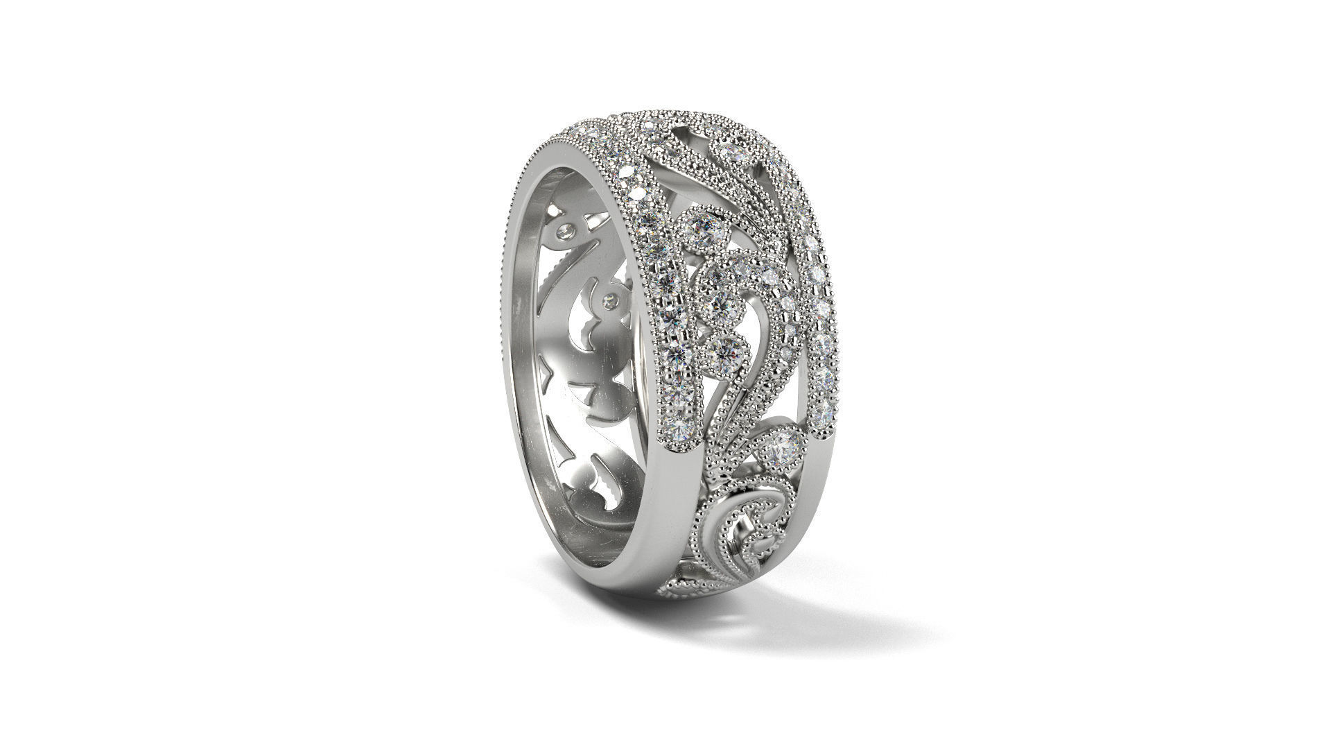 Copy of Kirk Kara Filigree Ring 3D print model_3