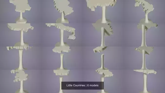 Little Countries 3D Model Collection