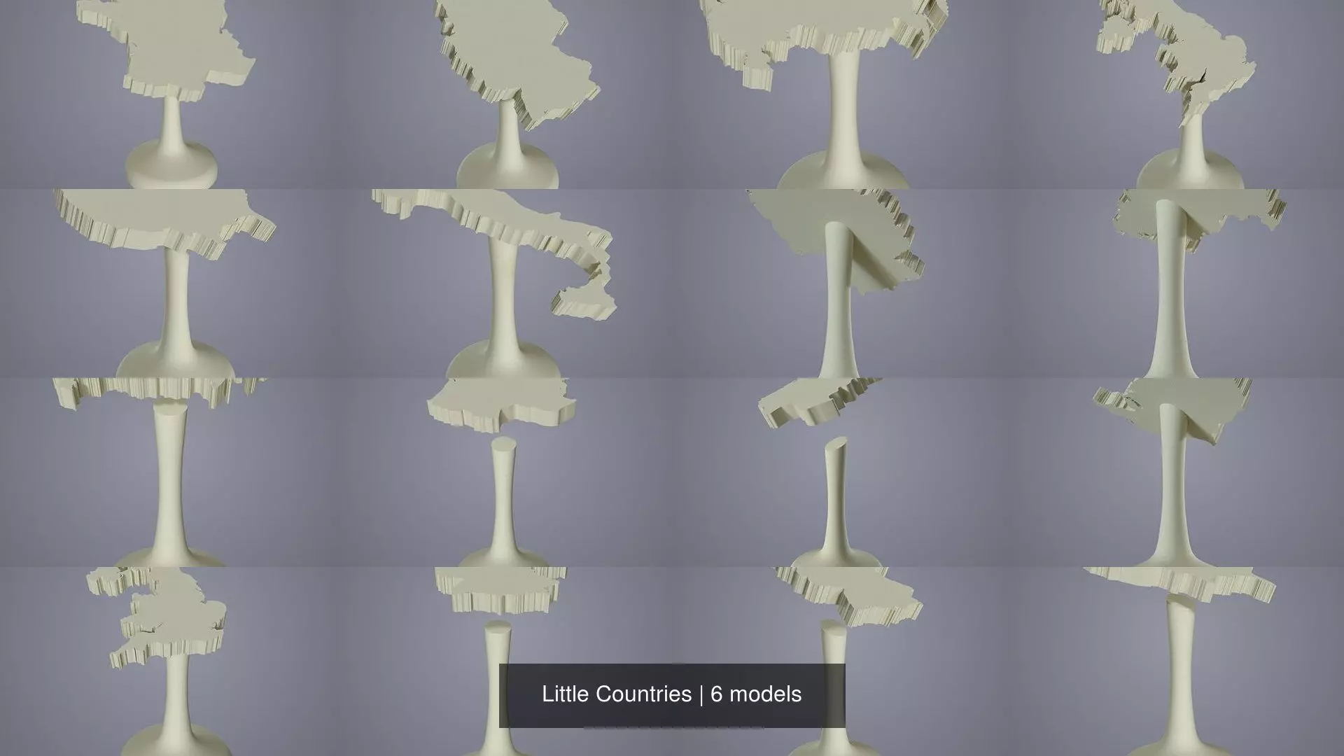 Little Countries 3D Model Collection_0