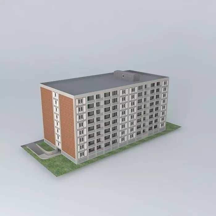 8 Story Condo Building Free 3D model