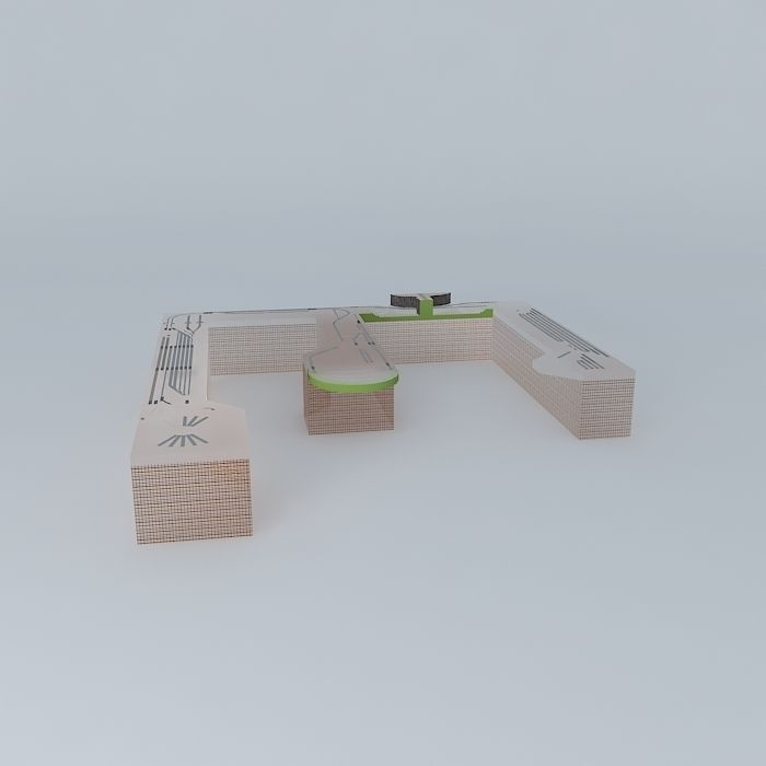 HO Railroad Free 3D model_2
