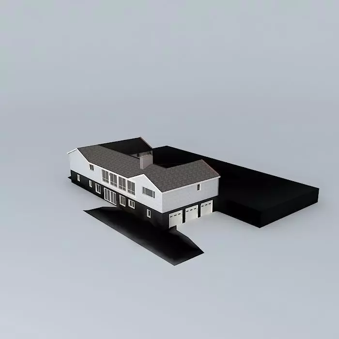 Glass House Free 3D model_0
