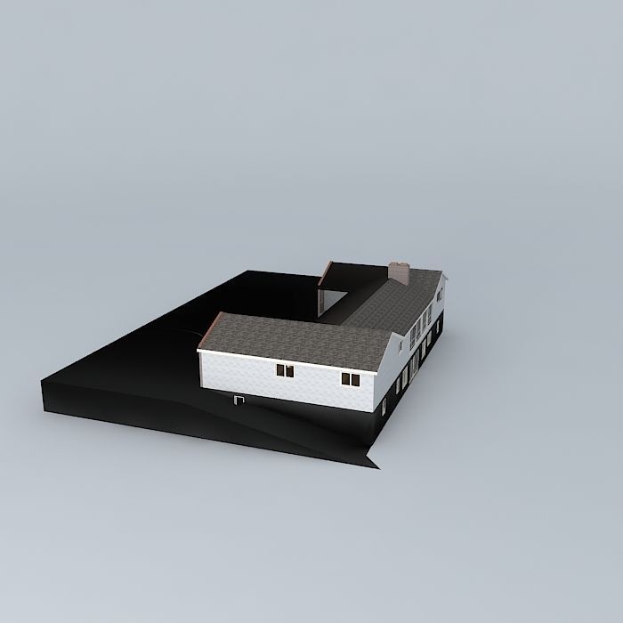 Glass House Free 3D model_1