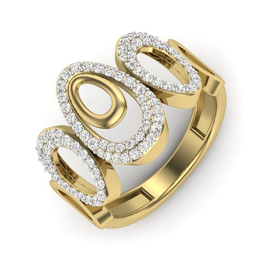 525 ladies women ring 3dm render details bulk collection  3D print model_126