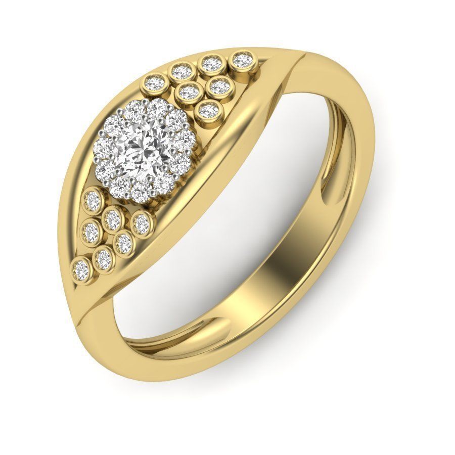 525 ladies women ring 3dm render details bulk collection  3D print model_143