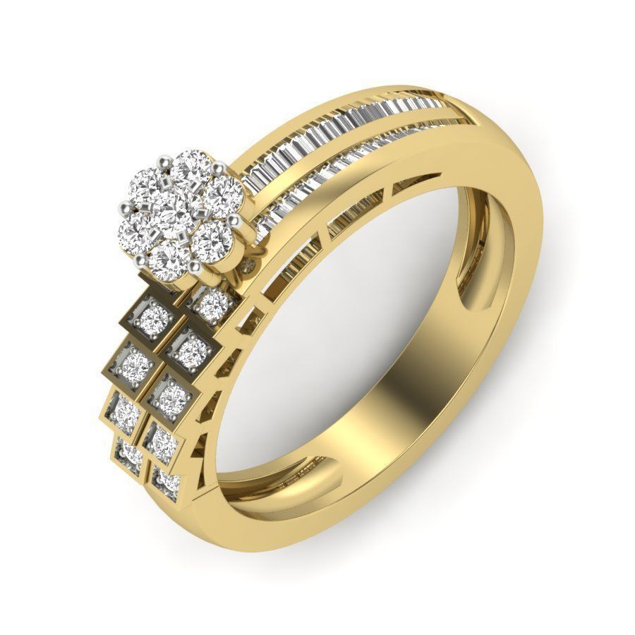 525 ladies women ring 3dm render details bulk collection  3D print model_139