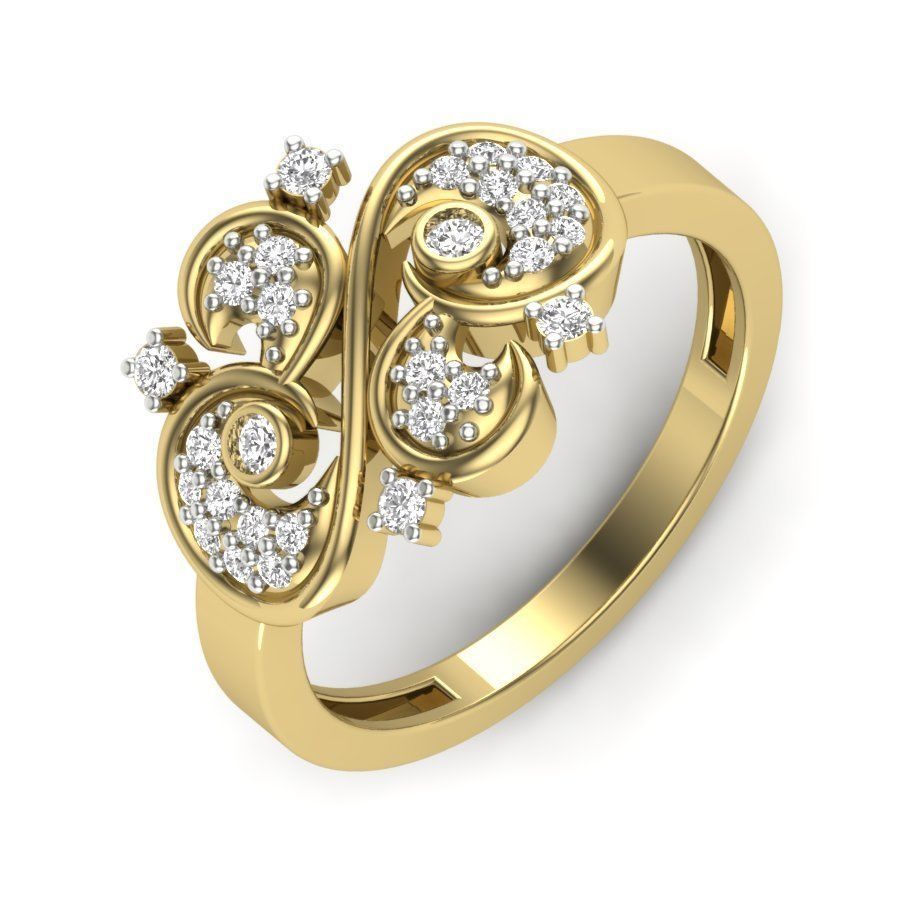 525 ladies women ring 3dm render details bulk collection  3D print model_93