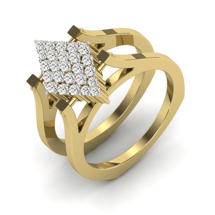 525 ladies women ring 3dm render details bulk collection  3D print model_142