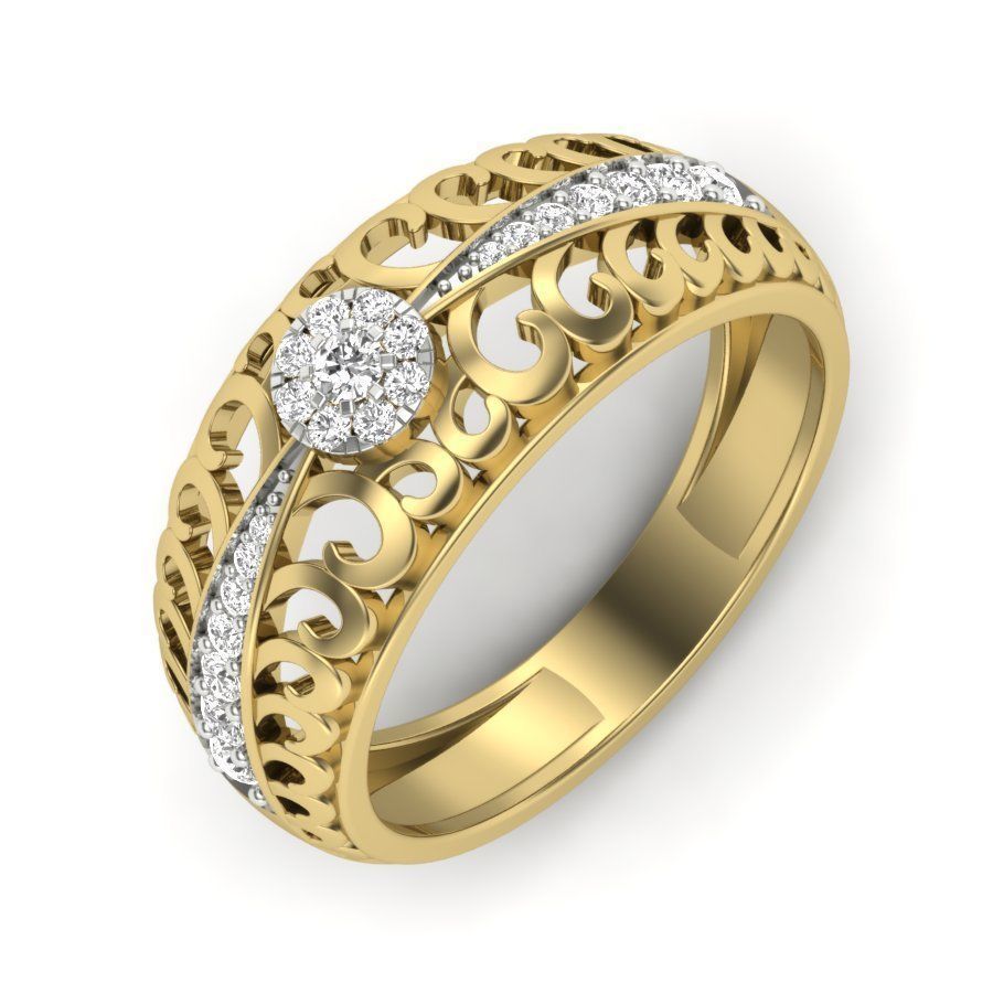 525 ladies women ring 3dm render details bulk collection  3D print model_94