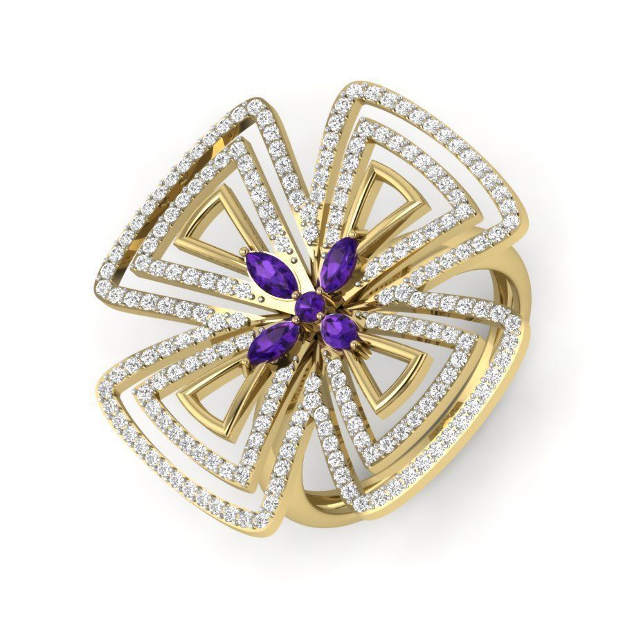 525 ladies women ring 3dm render details bulk collection  3D print model_60