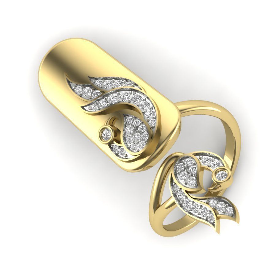 525 ladies women ring 3dm render details bulk collection  3D print model_21