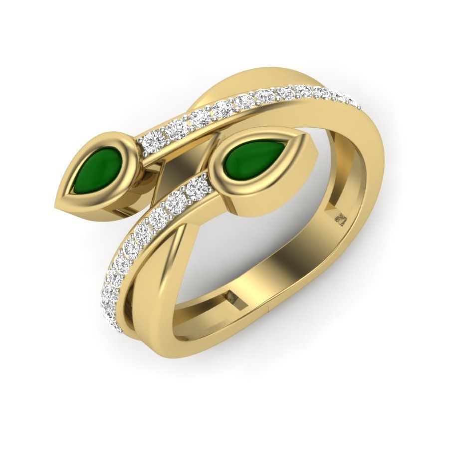 525 ladies women ring 3dm render details bulk collection  3D print model_37