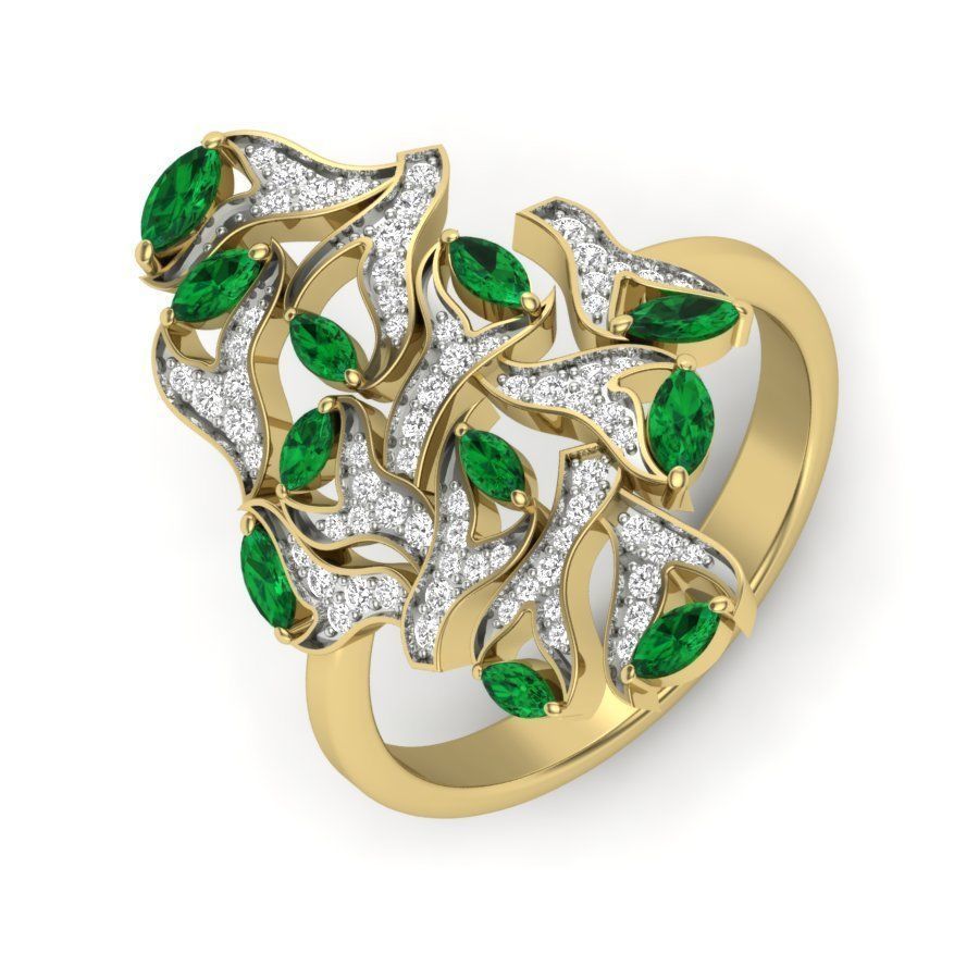 525 ladies women ring 3dm render details bulk collection  3D print model_122